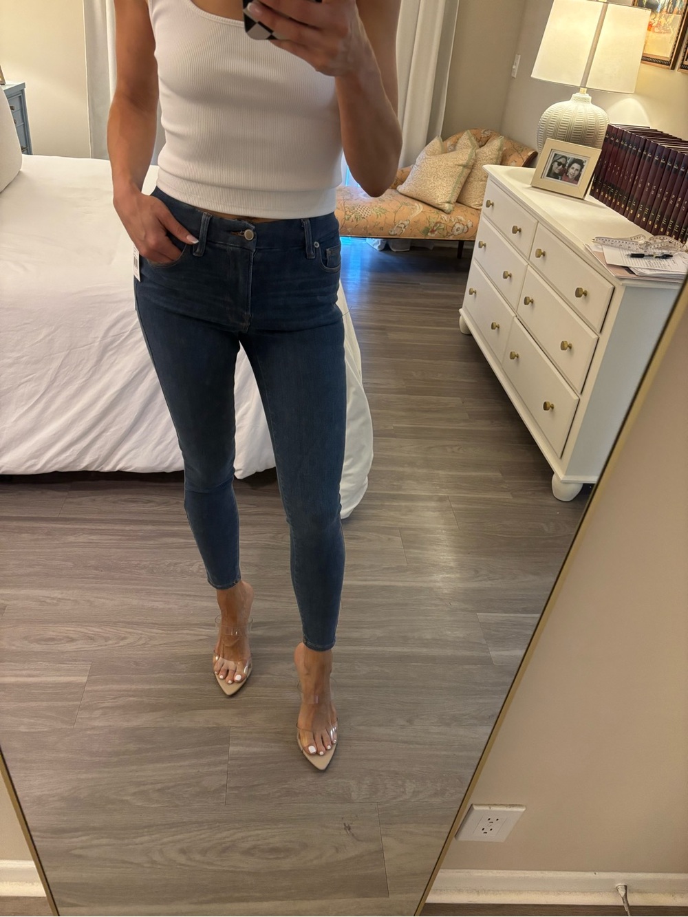 🖤 Good American Good Legs Skinny Jeans — Medium Wash